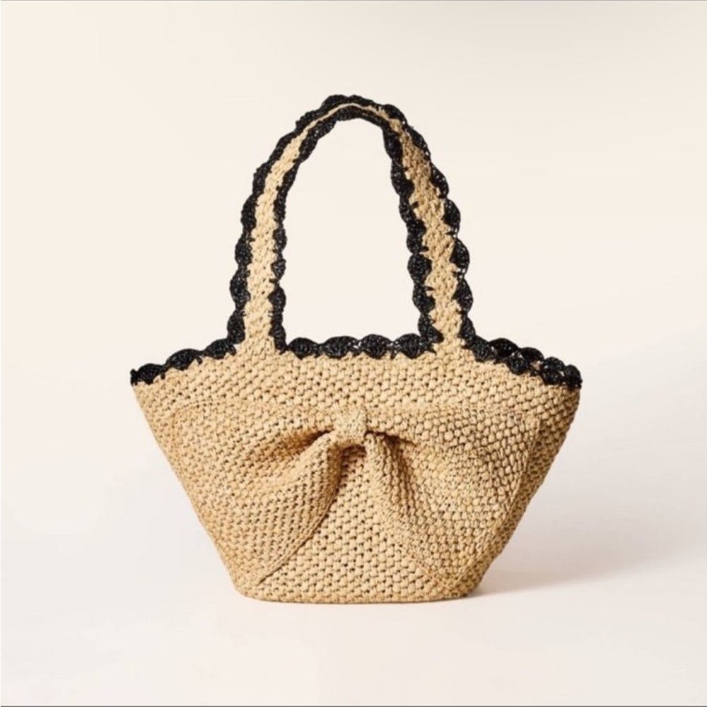 Kate Spade x Target Raffia bow tote